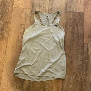 Gray adidas climalite tank top